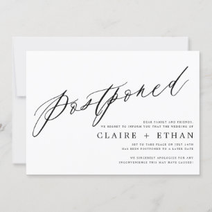 Invitación Inserción simple de postposición del Boda