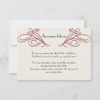 Invitación Insertar Boda de copo de nieve rojo y dorado