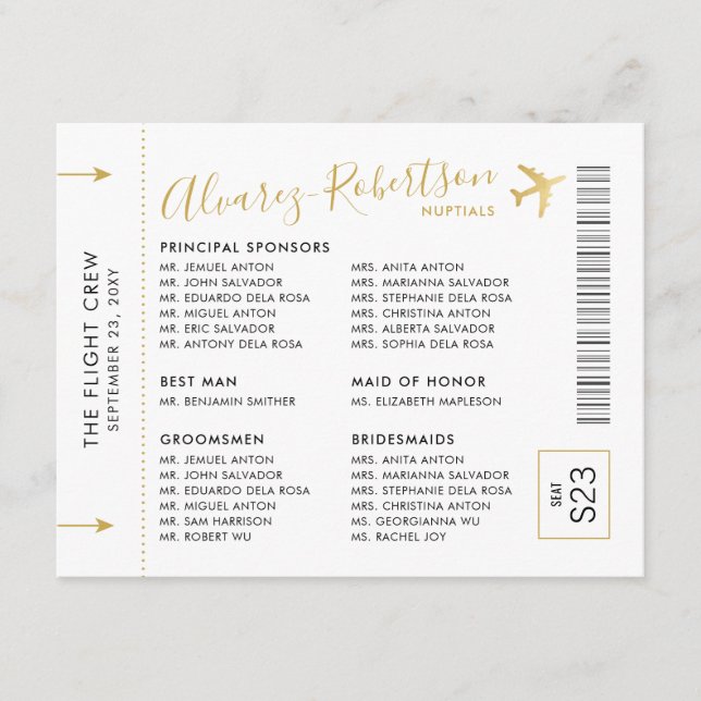 Invitación Insertar Patrocinadores Tema de viaje d (Anverso)