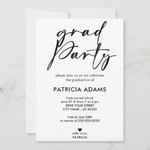 Invitación Insertar personalizado   Elegante Fiesta minimalis
