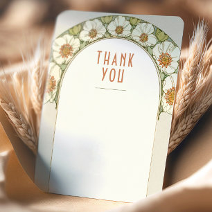 Invitación Inserto de boda Agradecimiento Art Nouveau Vintage