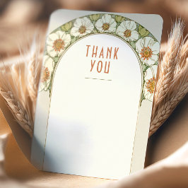 Invitación Inserto de boda Agradecimiento Arte Nouveau Vintag