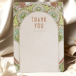 Invitación Inserto de boda Gracias Arte Nouveau Vintage Invit