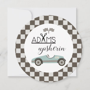 Invitación Inserto de plato cargador de coche de carreras vin
