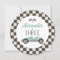 Inserto de plato cargador de cumpleaños de coche d