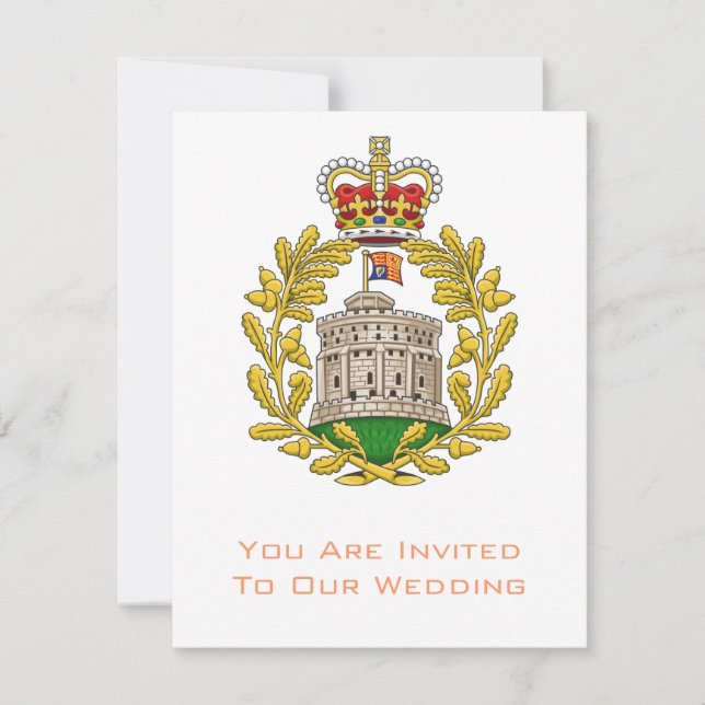 Invitación Insignia de la casa de Windsor (Anverso)