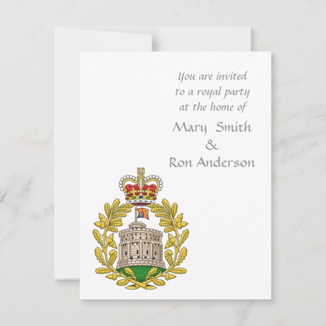 Invitación Insignia de la Casa de Windsor (Anverso)