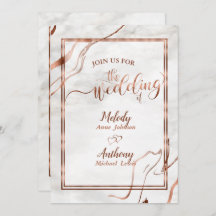 Inspiración moderna de Boda de cobre y mármol ital