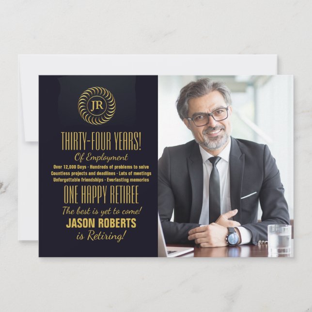 Invitación inspirada del fiesta de retiro de la (Anverso)