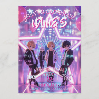 Invitación Inspirada en Cazadores de Demonios de K