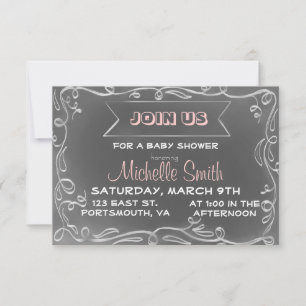 Invitación inspirada en Chalkboard