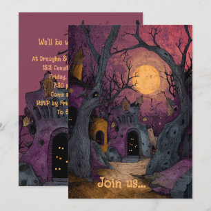 Invitación inspirada en el Gótico Graveyard Tim Bu
