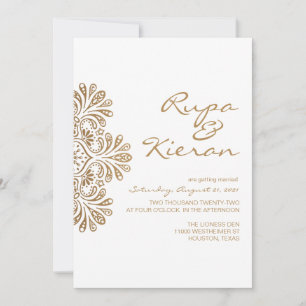 Invitación inspirada en la India  Paisley