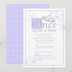 Invitación inspirada en la reina de nieve del BIRT