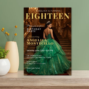 Invitación inspirada en la revista Esmeralda y Gol