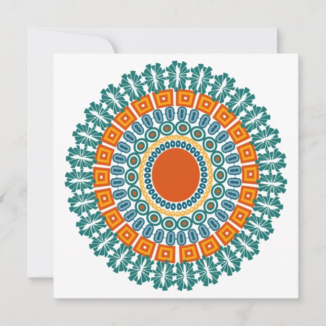 Invitación inspirada en los nativos, personalizar (Anverso)