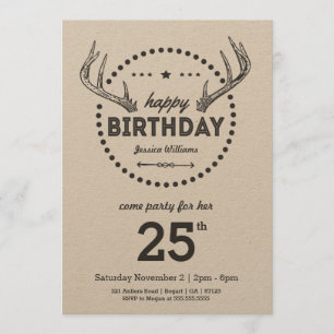Invitación inspirada retra del cumpleaños de las