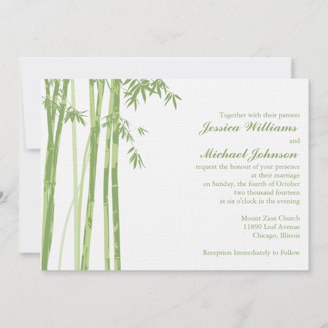 Invitación Inspirado por Asia (Anverso)