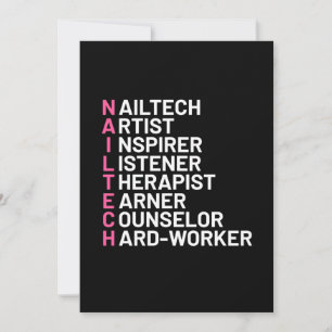 Invitación Inspirador de Artista de Uñas