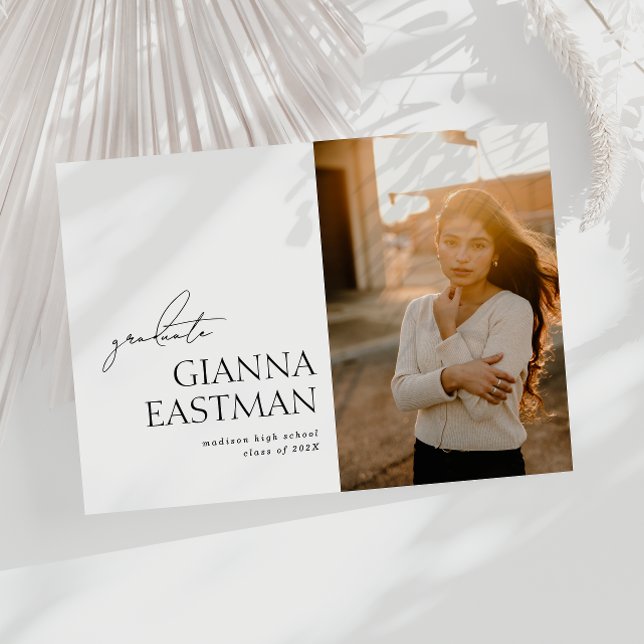 Invitación inspiradora de graduación (Inspiring Graduate Graduation Announcement)