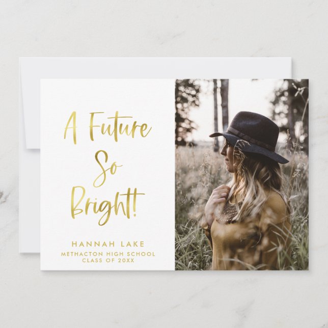 Invitación inspiradora de graduación de fotografía (Anverso)