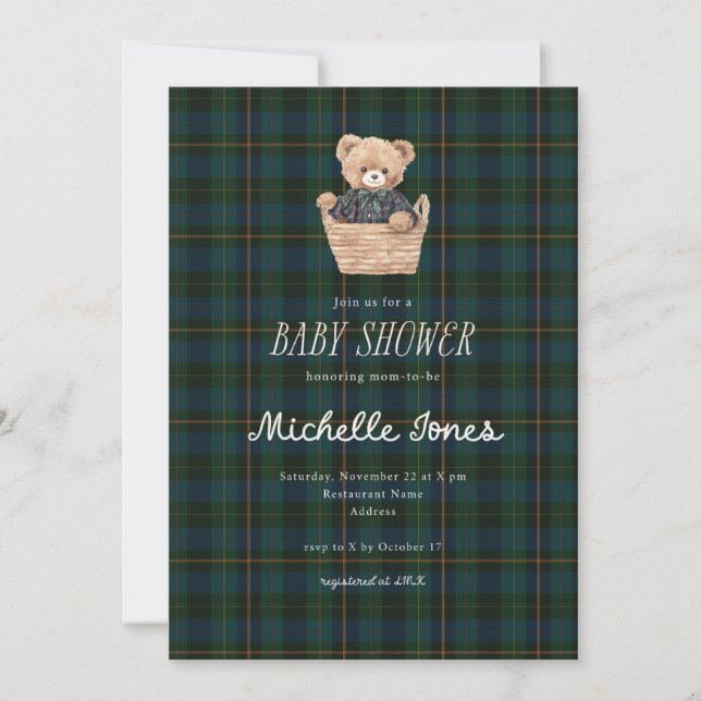 Invitación Inspired Baby Shower Invitation (Anverso)