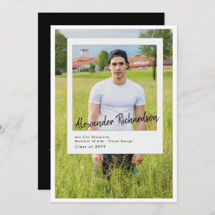 Invitación Instantánea autografiada   5 Partido de Graduación