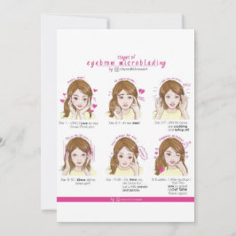 Invitación Instrucciones de atención posterior en microblando