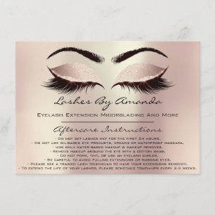 Invitación Instrucciones para el cuidado de los niños maquill