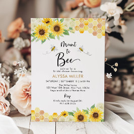 Invitación Intención de abrazar la ducha de novia de miel de