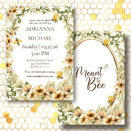 Invitación Intención de ser invitado a una boda rústica