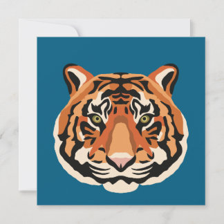Invitación Intense Tiger Eyes the Powerful Big Cat