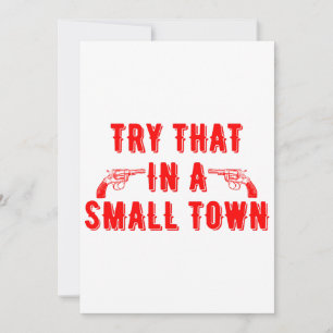 Invitación Intentar Eso En Una Ciudad Pequeña