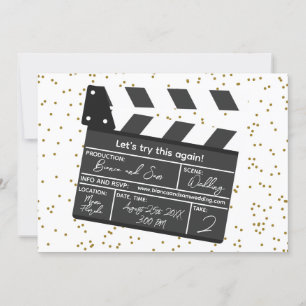 Invitación Intentemos esto de nuevo, boda divertido invitati