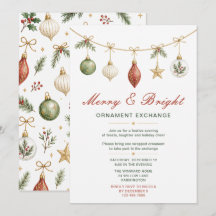 Intercambio de Adornos Navideños Alegre y Brillant