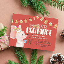 Intercambio de cookies de vacaciones lindo ratón