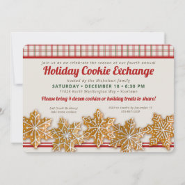 Invitación Intercambio de cookies | Fiesta de Holiday Baking