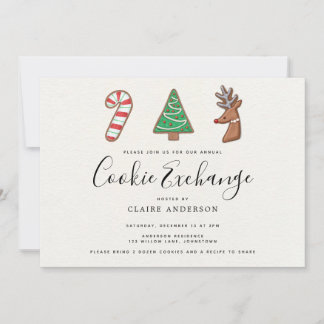 Invitación Intercambio de cookies navideñas