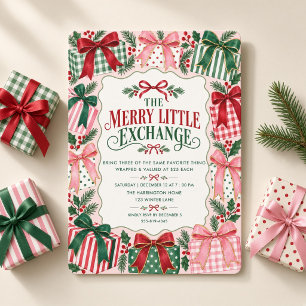 Invitación Intercambio de Cosas Favoritas de Navidad