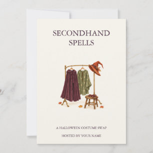 Invitación Intercambio de disfraces de Halloween de Secondhan