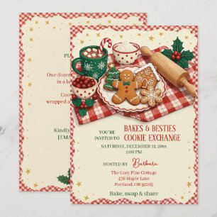 Invitación Intercambio de galletas Bakes & Besties