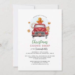 Invitación Intercambio de Galletas de Jengibre de Navidad