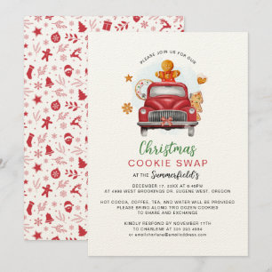 Invitación Intercambio de Galletas de Jengibre Navideñas