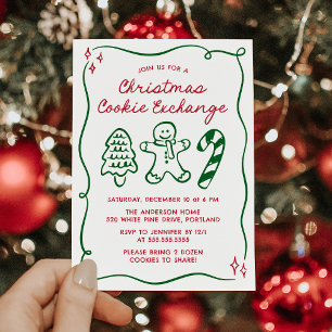 Invitación Intercambio de Galletas de Navidad Caprichosas Dib