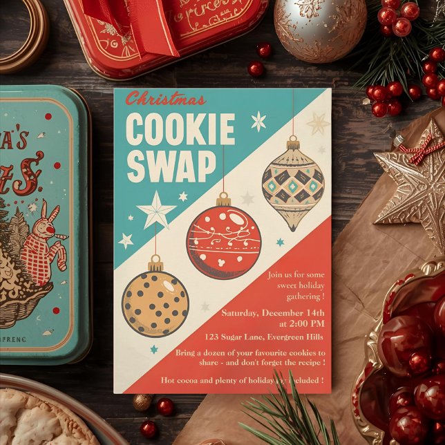 Invitación Intercambio de Galletas de Navidad de la Mitad del (Subido por el creador)