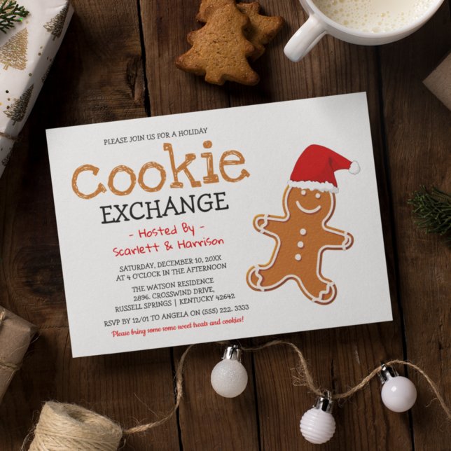 Invitación Intercambio de Galletas de Navidad para Niños | Na (Subido por el creador)