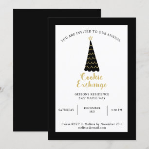 Invitación Intercambio de intercambio de cookies en árbol de