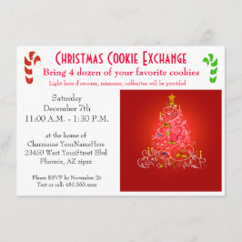 Invitación Intercambio de la galleta del brunch del navidad