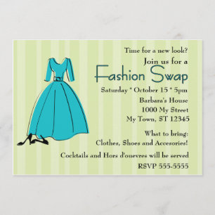 Invitación Intercambio de moda