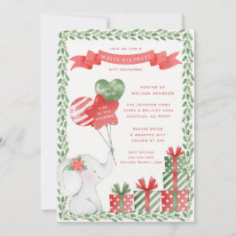 Invitación Intercambio de obsequios de Navidades de Elefantes
